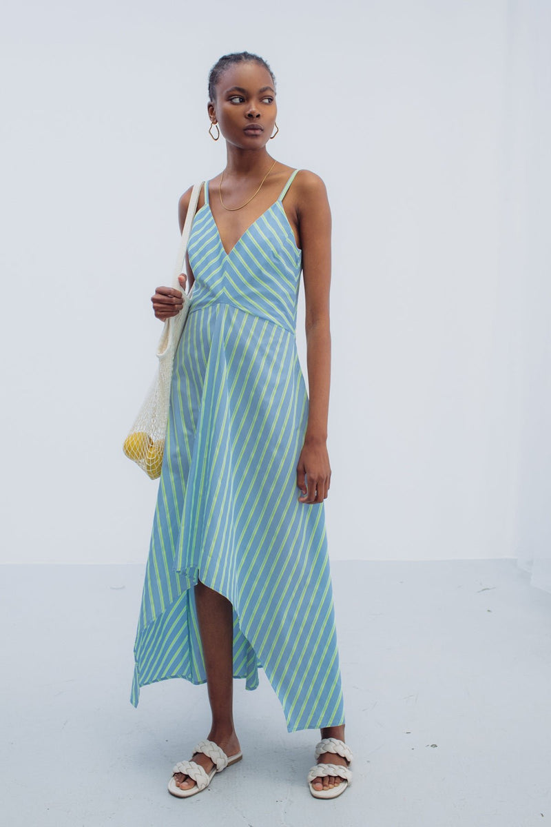 Organic Cotton Stripe Dress Keira